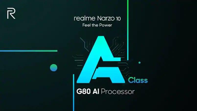 Realme Narzo 10系列智能手机采用联发科技Helio G80处理器