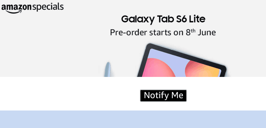 Galaxy Tab S6 Lite将于6月8日在印度推出