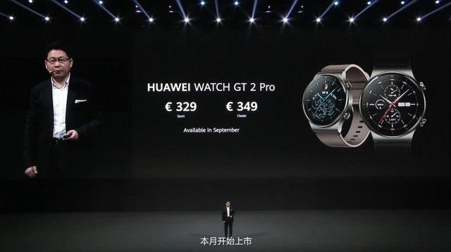 华为高管表示Watch GT2 Pro是首款支持HarmonyOS的智能手表