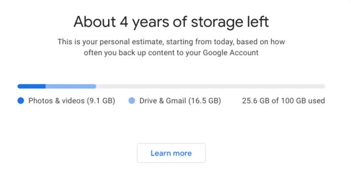 这是检查Google相册存储空间何时用尽的方法