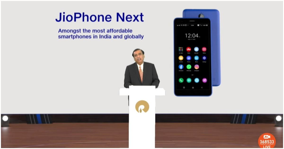 由于芯片短缺，JioPhone Next 在印度的价格可能高于预期